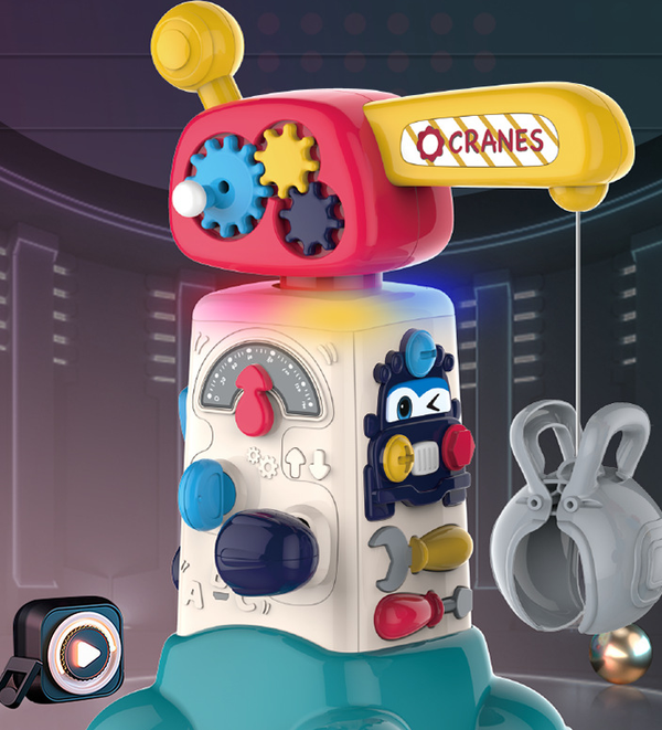 Grúa Cartoon Musical con Luces LED Multifuncional
