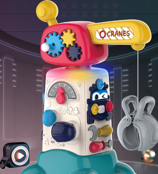 Grúa Cartoon Musical con Luces LED Multifuncional