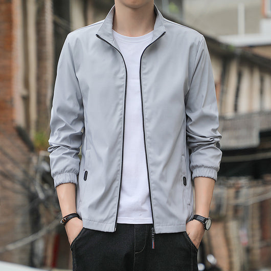Chaqueta Cuello de Pie Clásica para Hombre - Image 5