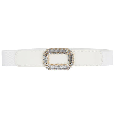 Cinturón Elástico para Mujer con Hebillas de Cristal Brillante - Versátil y Ajustable - Image 7