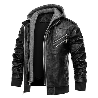 Abrigo de Cuero PU con Estilo Personalizado para Hombre - Image 4