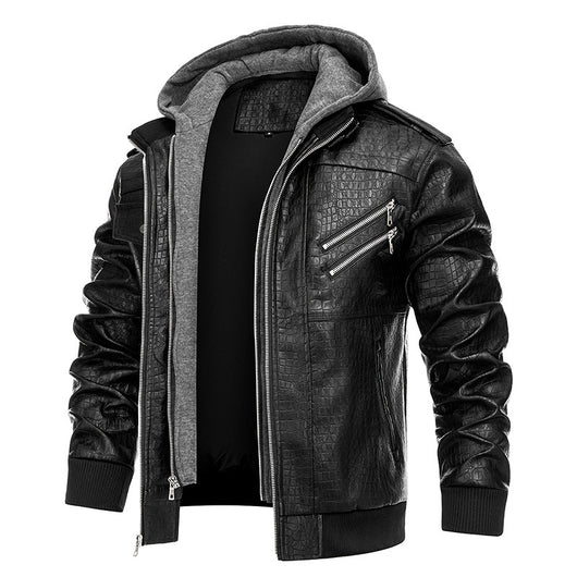 Abrigo de Cuero PU con Estilo Personalizado para Hombre - Image 4