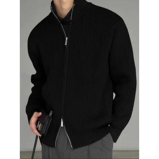 Cardigan para Hombre con Cuello Tipo Solapa y Cierre de Cremallera - Image 18
