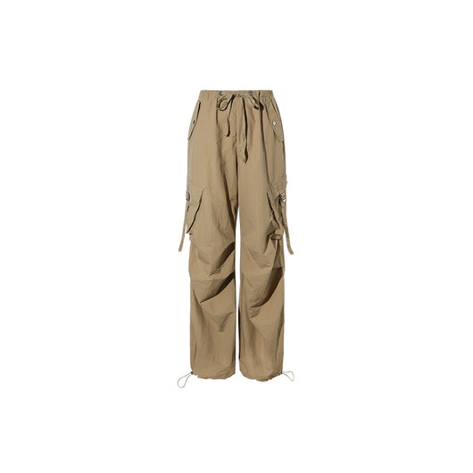 Pantalón Recto Ancho Cintura Media con Pliegues - Image 11