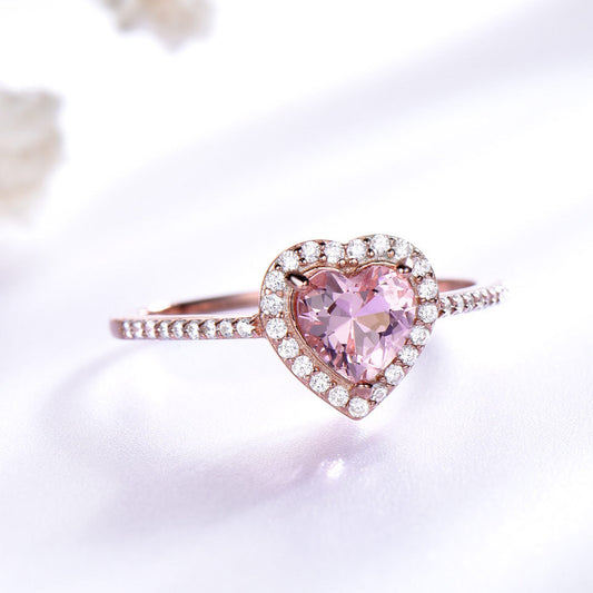Anillo de Morganita en Plata de Ley 925