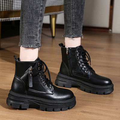 Botas Martin de Cuero con Plataforma para Mujer - Image 12
