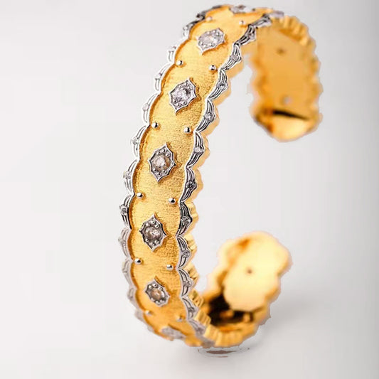 Pulsera de Diamantes con Baño de Oro y Plata - Image 2