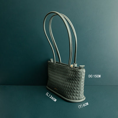 Bolsa Tote Vintage Trenzada con Asa de Hombro - Image 12