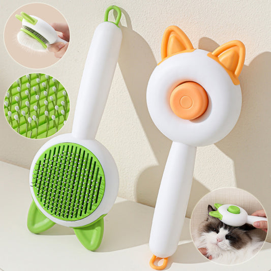 Cepillo Deslanador Automático para Perros y Gatos con Limpieza Automática