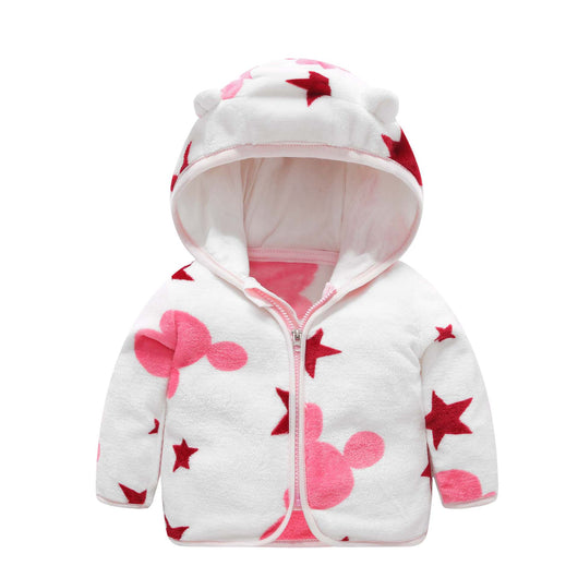 Chaqueta Acolchada de Polar Coral con Capucha para Niños - Image 24