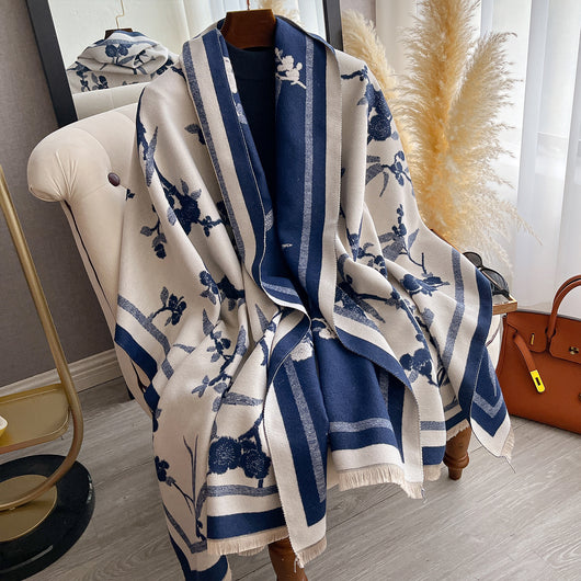 Bufanda Floral de Invierno Premium - Elegancia para la Temporada Fría - Image 3