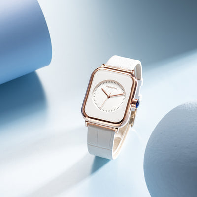 Reloj de Pulsera Elegante para Mujer con Espejo de Cristal y Marco Plateado - Image 5