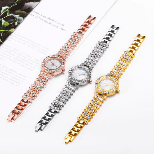 Reloj de Cuarzo para Mujer con Diamantes en Aleación - Image 8