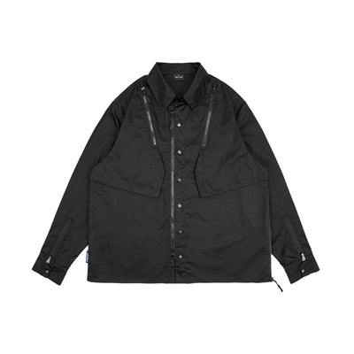 Camisa de Trabajo Funcional Oversize Deconstruida Manga Larga - Image 5