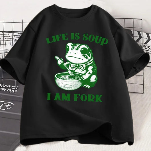 Camiseta Suelta de Manga Corta Cuello Redondo para Hombre y Mujer - Image 4