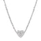 S925 Sterling Plateado Gypsophila Irregular Love Necklace Female Summer Clavicle Chain Plateado