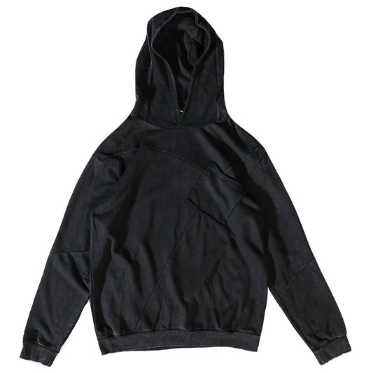 Sudadera con Capucha Retro Desgastada para Hombre - Estilo Urbano Primavera Otoño - Image 2