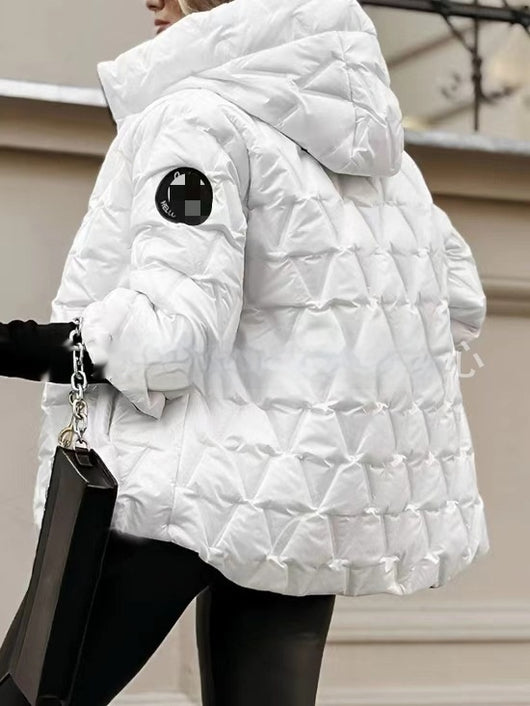 Chaqueta Suelta con Capucha y Parches de Algodón para Hombre y Mujer - Image 13
