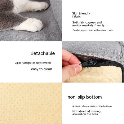 Nido Sofá para Mascotas con Funda de Lino Removible y Lavable - Image 3
