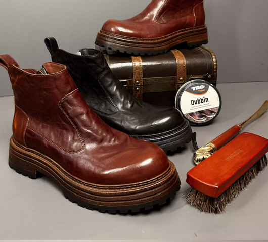 Bota Retro Chelsea de Trabajo Invierno Hombre Caña Media Estilo Británico - Image 12