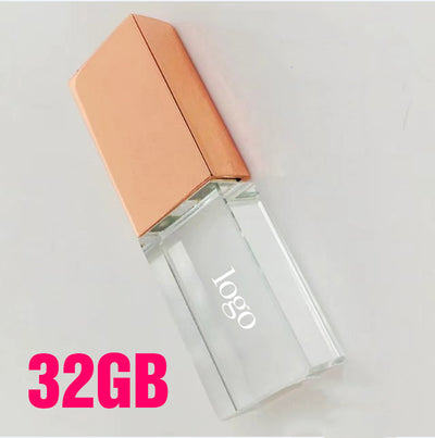 Memoria USB Cristal Cuadrado Elegante para el Hogar - Image 10