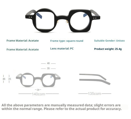 Gafas Ópticas Unisex de Acetato con Diseño Moderno y Personalidad - Image 20