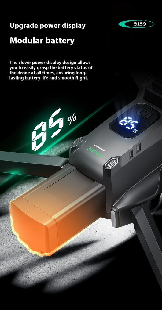 Dron GPS con Pantalla HD, Vuelo Automático y Retorno Inteligente S159 - Image 13