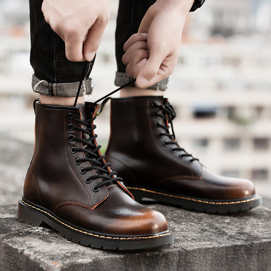Botas Martin de Cuero Genuino Estilo Británico para Hombre - Image 2