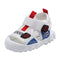 Sandalias Transpirables para Bebé - Blanco, Azul y Gris con Suela Antideslizante
