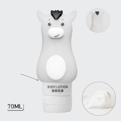 Organizador de Viaje Botellas Rellenables Animales Lindos - Estuche Silicona para Champú y Geles - Image 17