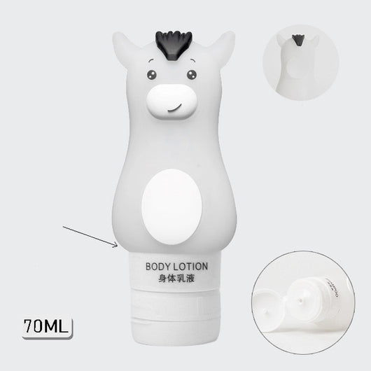 Organizador de Viaje Botellas Rellenables Animales Lindos - Estuche Silicona para Champú y Geles - Image 17