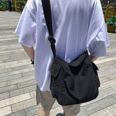 Bolsa de Lona Cruzada Minimalista para Literatura y Arte - Image 10
