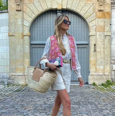 Chaleco Floral Otoñal Reversible de Algodón - Image 15