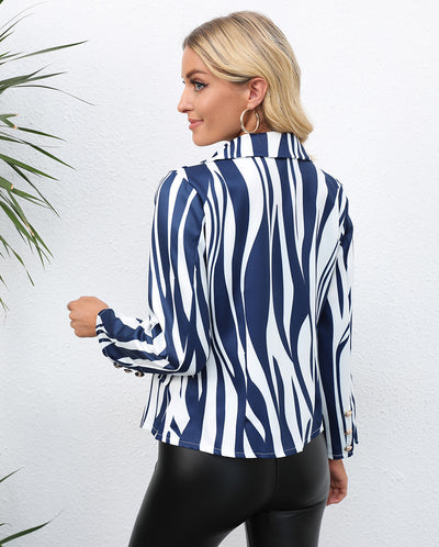 Blazer Estampado con Solapa para Mujer - Corte Ajustado - Image 2