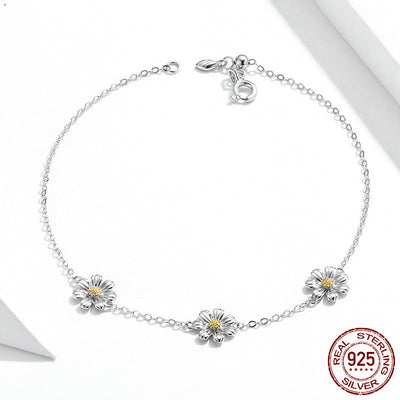 Pulsera de Plata S925 Daisy Elegancia Europea - Image 6