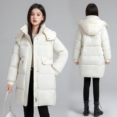 Abrigo Acolchado con Plumón y Capucha - Chaqueta de Algodón Elegante - Image 5