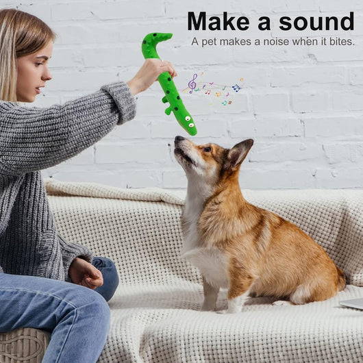 Juguete Mordedor para Perros Forma de Lagartija con Sonido Chirriante - Image 6