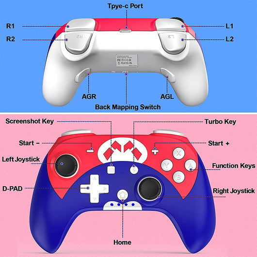 Controlador Inalámbrico SwitchPRO Bluetooth para Móvil y Consola - Image 7