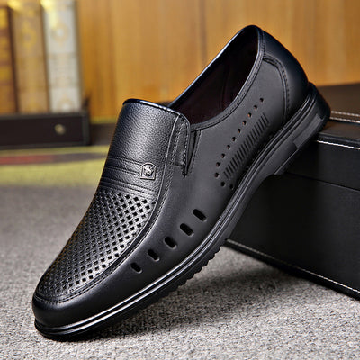 Zapatos Casuales de Cuero Genuino para Hombre - Suela Plana Antideslizante - Image 8
