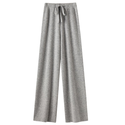 Pantalón Ancho de Lana Pura Cintura Media con Efecto Adelgazante - Image 9