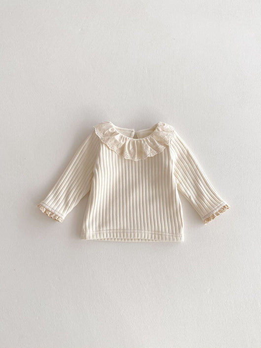 Blusa de Encaje con Cuello Peter Pan para Mujer - Image 27