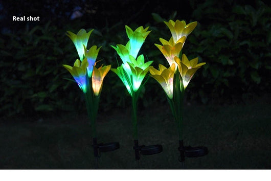 Linterna Solar Lirio Festiva para Jardín y Patio - Image 23