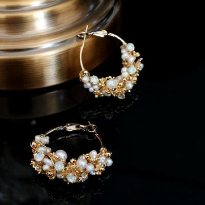 Aretes de Perla Acuática con Temperamento Femenino - Image 9