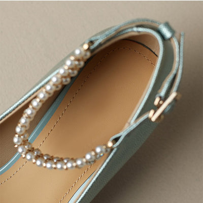 Zapatos de Trabajo con Tacón Fino Puntiagudo y Volante - Elegancia Temperamento OL - Image 3