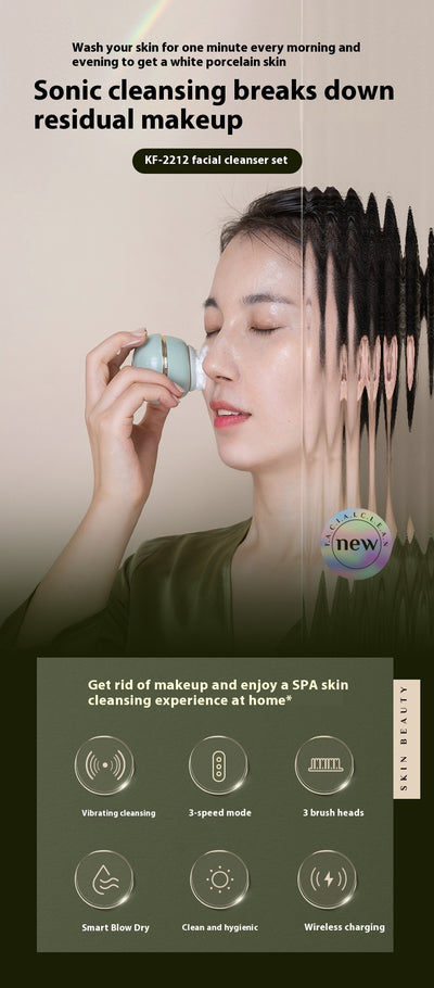 Limpiador Facial Eléctrico con Silicona - Instrumento de Belleza Ultrasónico - Image 6