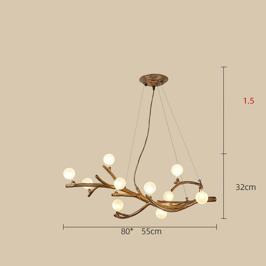 Lámpara Decorativa Rama Árbol Zen Estilo Wabi-sabi para Restaurantes - Image 6