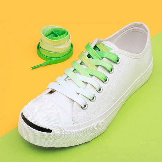 Zapatos de Lona Blancos Casual con Cordones Degradado Colorido - Image 7