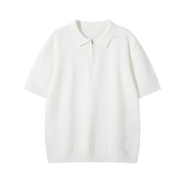 Polo Tejido Texturizado de Manga Corta para Hombre - Image 5