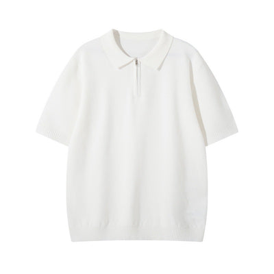 Polo Tejido Texturizado de Manga Corta para Hombre - Image 5