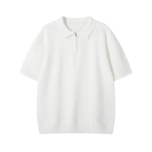 Polo Tejido Texturizado de Manga Corta para Hombre - Image 5